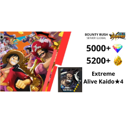 (ONLY ANDROID) 5000+ Diamond | Extreme Alive Kaido ★4 | 5100 Gold Fragments | Many Character ★4/5/6 | Instant Delivery 0